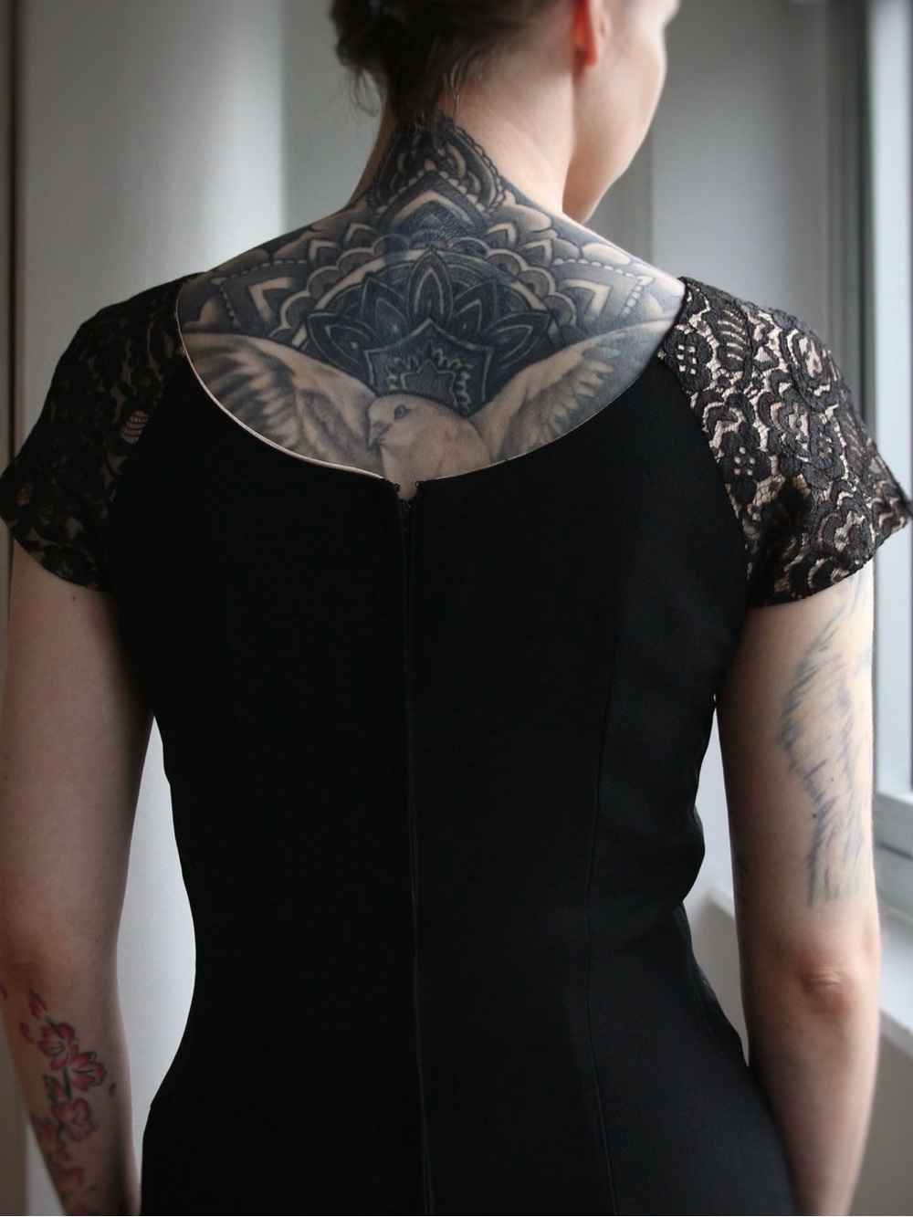 1960's Marjorie Hamilton Vancouver Nude Illusion Sheath Dress